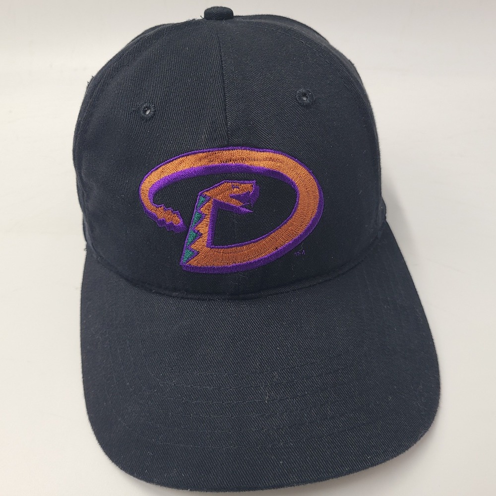 Vintage‎ Arizona Diamondbacks Hat Adjustable (Fits Small) Black MLB Que Pasa Com